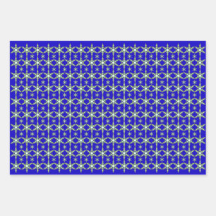 Feuille De Papier Cadeau Les flocons de neige à minuit