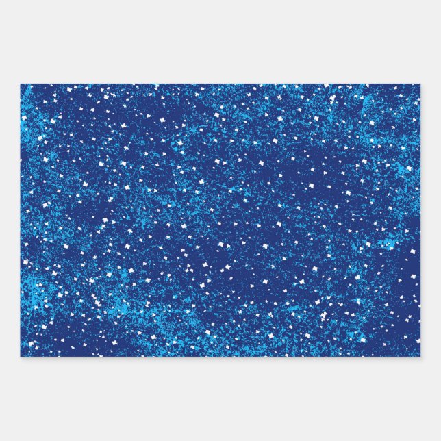 Feuille De Papier Cadeau Les flocons de neige, sans Tabby (Devant)