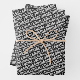 Feuille De Papier Cadeau Les médias sociaux ont tué la romance