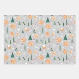 Feuille De Papier Cadeau Les merveilles de Noël