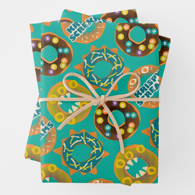 Feuille De Papier Cadeau Les monstres au travail | Cri Krispy (En situation)