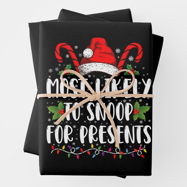 Feuille De Papier Cadeau Les Plus Probables À Snoop Pour Les Présentations  (En situation)