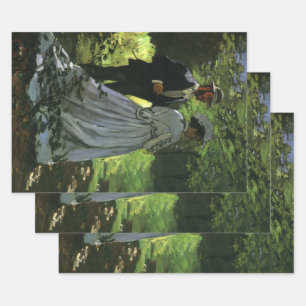 Feuille De Papier Cadeau Les Promenades, alias Les Poussettes par Claude Mo