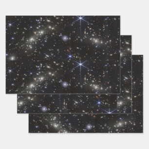 Feuille De Papier Cadeau L'espace extra-atmosphérique Stars Galaxies Systèm
