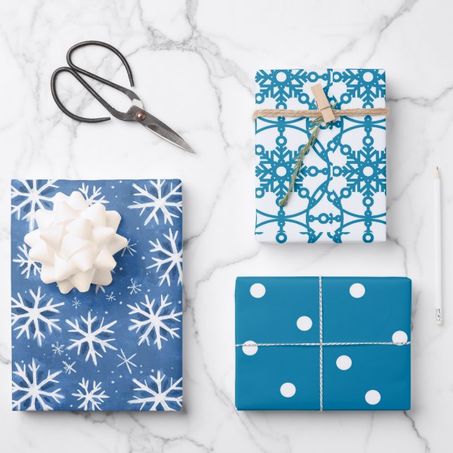 Feuille De Papier Cadeau Let It Snow  Wrapping Paper Sheets (Recto)