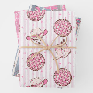 Feuille De Papier Cadeau Lets Go Girls Disco Cowgirl Bachelorette Party
