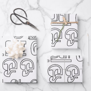 Feuille De Papier Cadeau Lettres de l'alphabet tamoul de la langue indienne