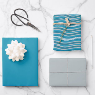 Feuille De Papier Cadeau Lignes courbes