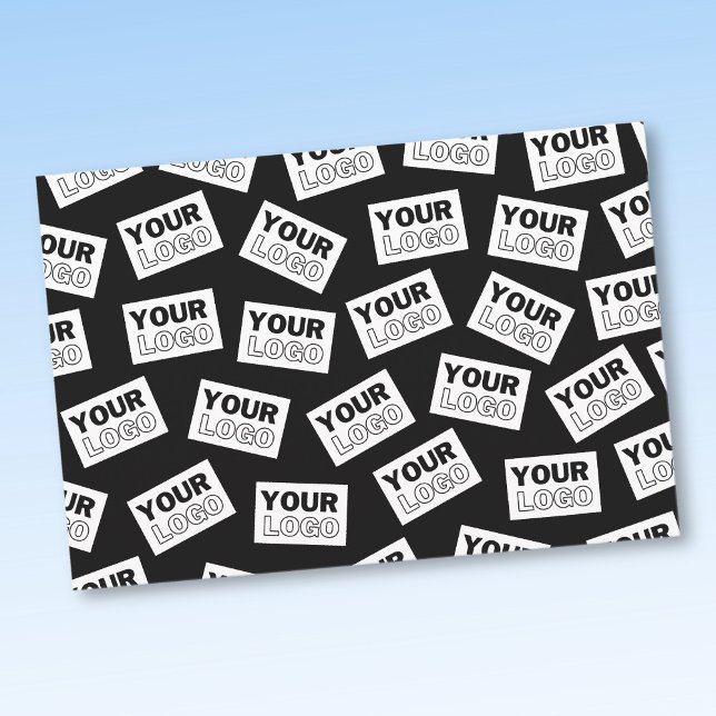 Feuille De Papier Cadeau Logo ou photo placés de manière aléatoire (Créateur téléchargé)