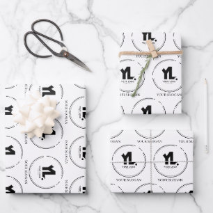 Feuille De Papier Cadeau Logo professionnel personnalisé