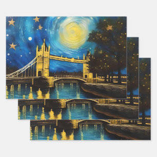 Feuille De Papier Cadeau London Bridge Acrylique Art,
