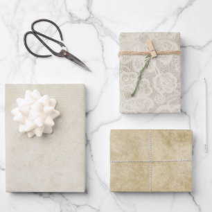 Feuille De Papier Cadeau Look de dentelle vintage
