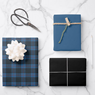 Feuille De Papier Cadeau MacKay Blue Ancient Original Tartan écossais