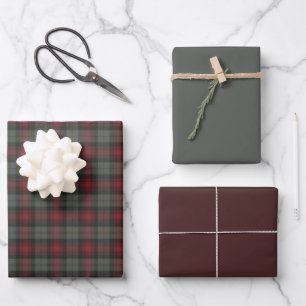 Feuille De Papier Cadeau MacLachlan Patiné Tartan écossais
