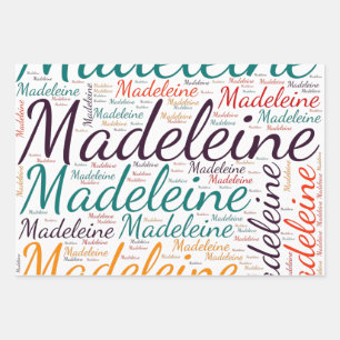 Feuille De Papier Cadeau Madeleine