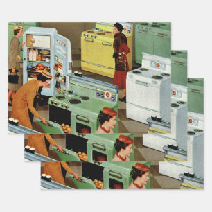 Feuille De Papier Cadeau Magasin de salle d'exposition d'appareils vintage 