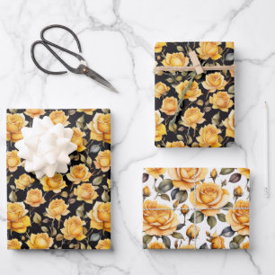 Feuille De Papier Cadeau magnifique rose