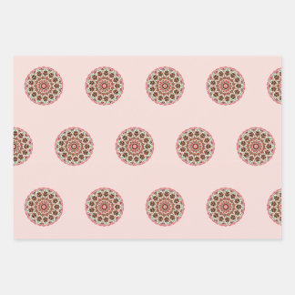 Feuille De Papier Cadeau Maison en pain d'épices art populaire scandinave m