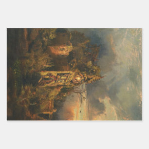Feuille De Papier Cadeau Maison hantée (par Thomas Moran)