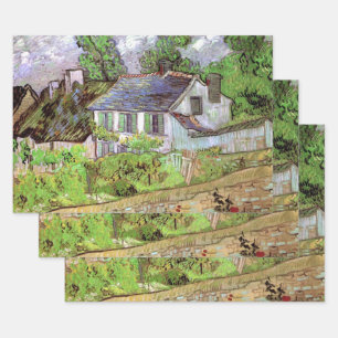 Feuille De Papier Cadeau Maisons à Auvers par Vincent van Gogh