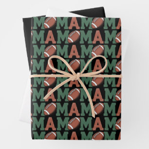 Feuille De Papier Cadeau Maman du footballeur de 1 an 1ère année d'annivers