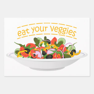 Feuille De Papier Cadeau Mangez vos Légumes Citer salade fraîche mélange bo