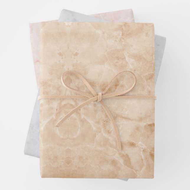 Feuille De Papier Cadeau Marbre, effet Céramique (En situation)
