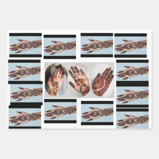 Feuille De Papier Cadeau Mariage Mehandi Design Mehndi Invitation créative