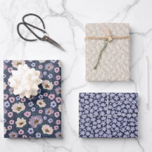 Mariage romantique sous les fleurs bleues et viole