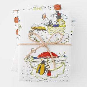 Feuille De Papier Cadeau Mariage vintage Whimsical