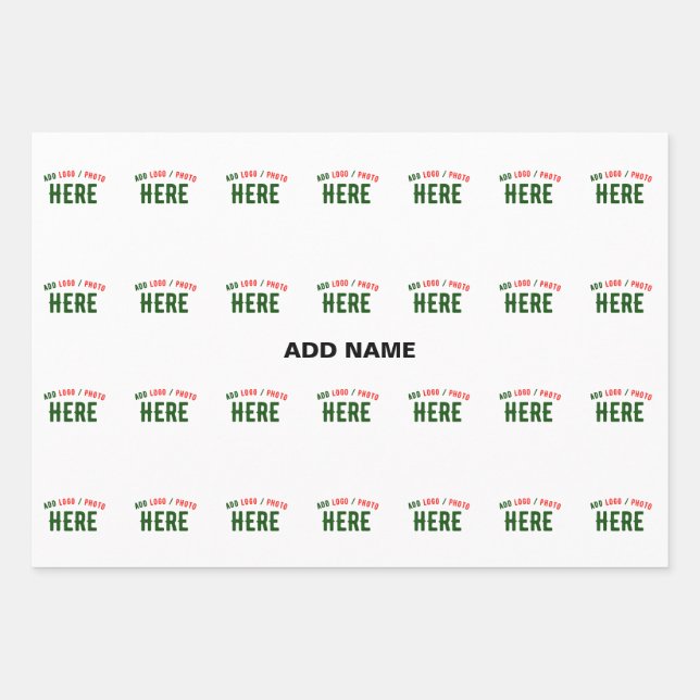 FEUILLE DE PAPIER CADEAU MARQUE BLANCHE MODERNE ET PERSONNALISABLE VÉRIFIÉE (Devant)