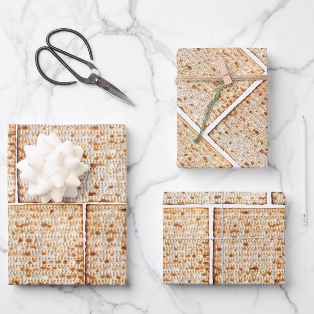 Feuille De Papier Cadeau Matzah (Recto)