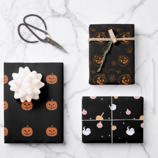 Feuille De Papier Cadeau Meilleur Halloween