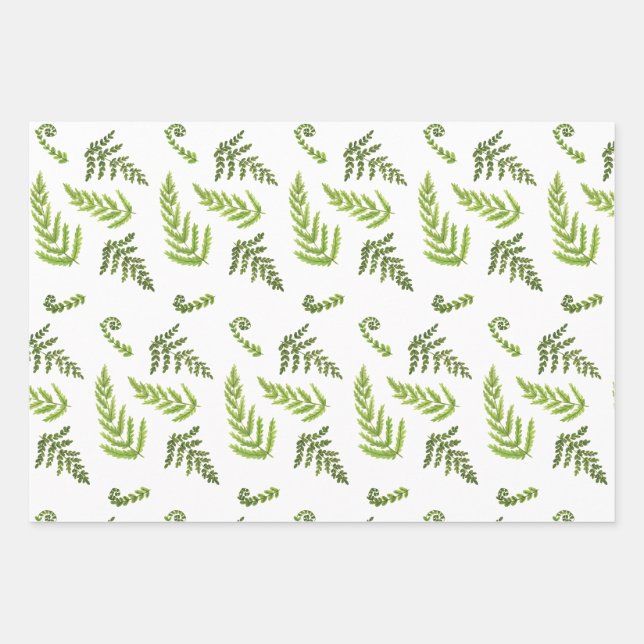 Feuille De Papier Cadeau Mélange de forêts (Devant)