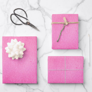 Feuille De Papier Cadeau Mélange Dégradé Solide Ombre Rose