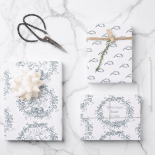 Feuille De Papier Cadeau Mélanger n Correspondre Oiseaux Nid Personnalisé N