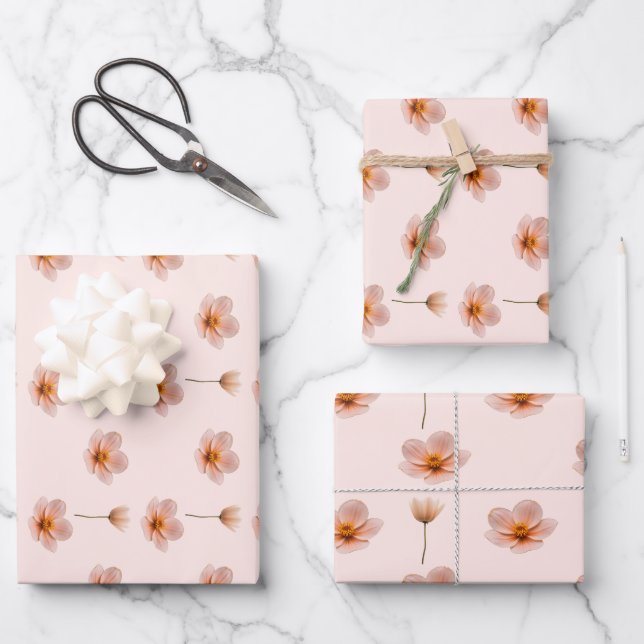 Feuille De Papier Cadeau Mélodie flottante (Recto)