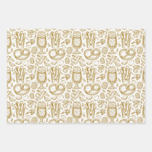 Feuille De Papier Cadeau Menu Oktoberfest Food