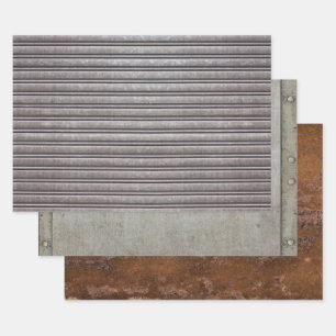 Feuille De Papier Cadeau Métal