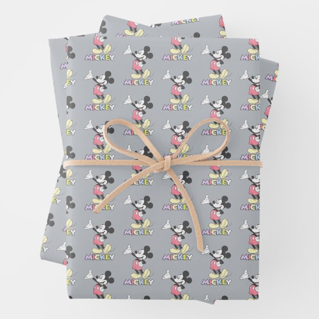 Feuille De Papier Cadeau Mickey classique (En situation)