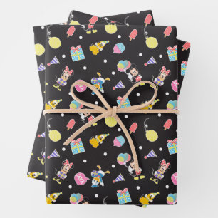 Feuille De Papier Cadeau Mickey & Minnie   Heure de la fête