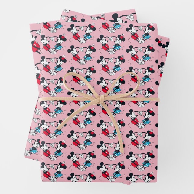 Feuille De Papier Cadeau Mickey & Minnie | Objectifs de relation (En situation)