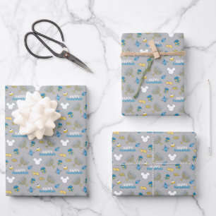 Feuille De Papier Cadeau Mickey Mouse Joyeux Motif Hanoukka