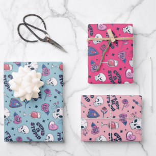 Feuille De Papier Cadeau Mignonne anti Valentine's Day Cupid Rose de coeur