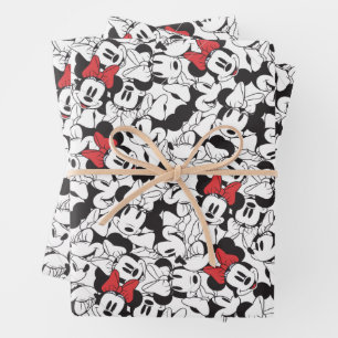 Feuille De Papier Cadeau Minnie branchée   Motif classique