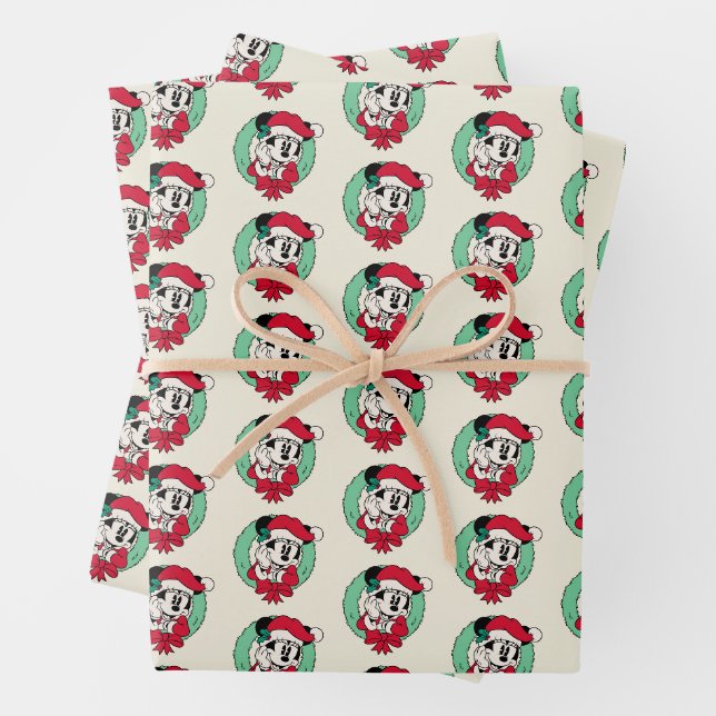 Feuille De Papier Cadeau Minnie | Cute couronne de vacances (En situation)