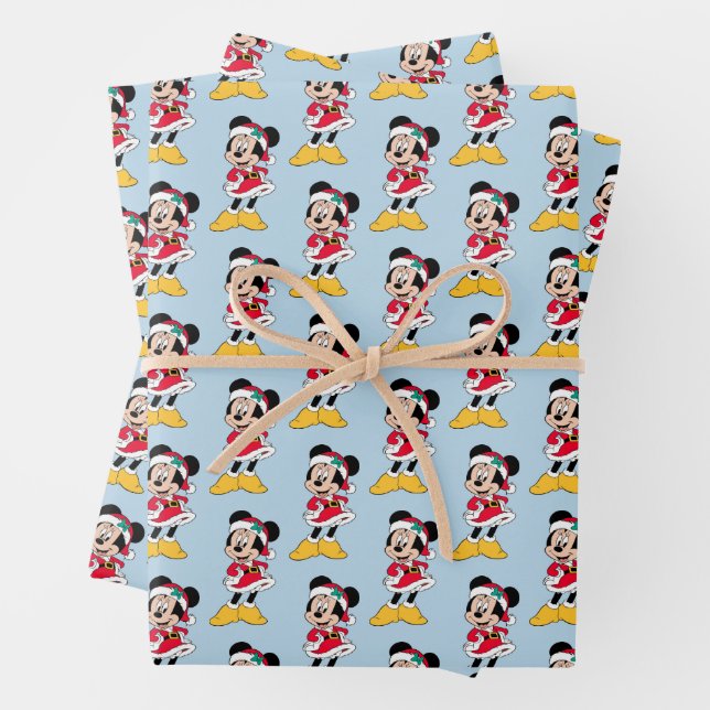 Feuille De Papier Cadeau Minnie Mouse | Mme Claus (En situation)