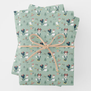 Feuille De Papier Cadeau Minnie Souris & Daisy Duck   Abandonnons le Motif