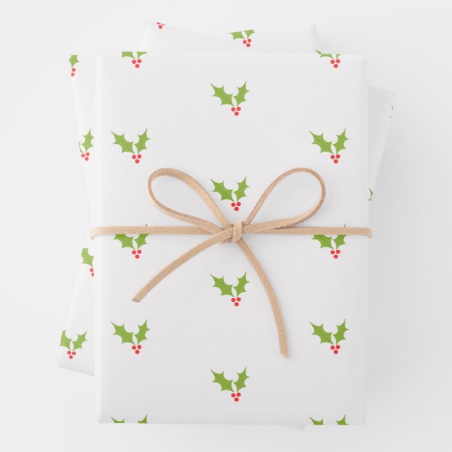 Feuille De Papier Cadeau Mistletoe (En situation)