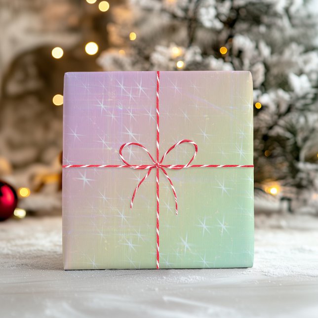Feuille De Papier Cadeau Mix de l'ombre Rainbow Pastel Spring (Spring Pastel Rainbow Ombre Mix Wrapping Paper Sheets)